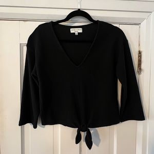 Textured black Madewell Top 🖤
